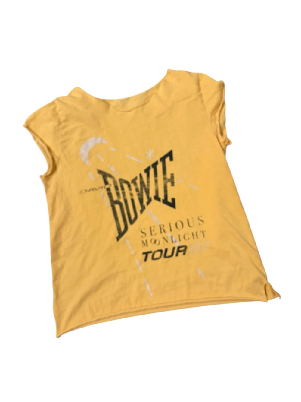 Cotton On Bowie Tour Cut Up Tee Size S/M